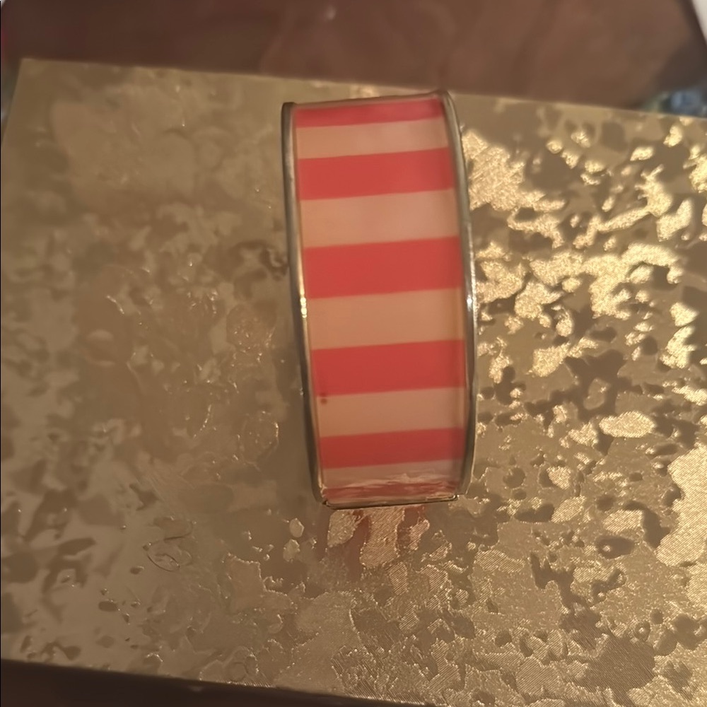 Striped Gold and Red Bangle